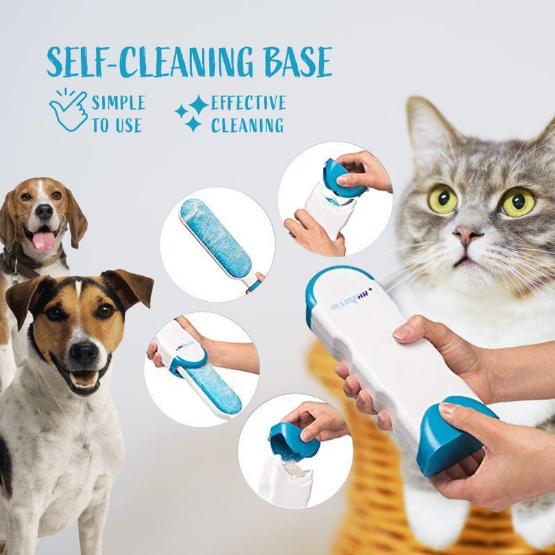 ALLISTAR Lint Brush and Pet Hair Remover for Laundry, Clothes, Couches, Car Seats, Furniture and Fabric. Reusable Dog and Cat Fur Wizard Hair Removal Brush. ALLISTAR (Sky Blue) - Image 4